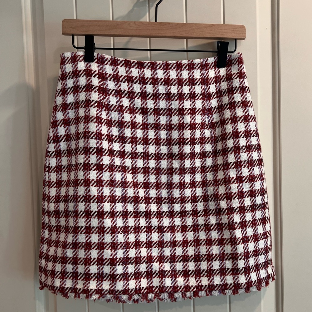 Ann Taylor Plaid Mini Skirt